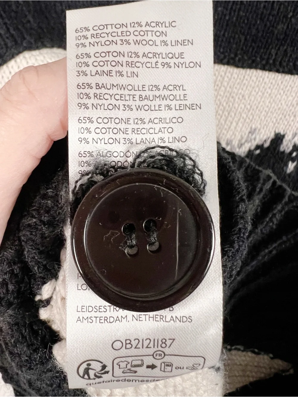 NWT Anthropologie Pilcro Horse Graphic Chunky Knit Cardigan Sweater Size Medium